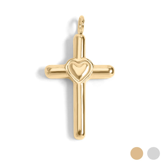 Wolf & Sparrow "Faith & Love" Cross Charm
