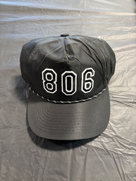 Wolf & Sparrow "806" Vintage Rope Black Snapback