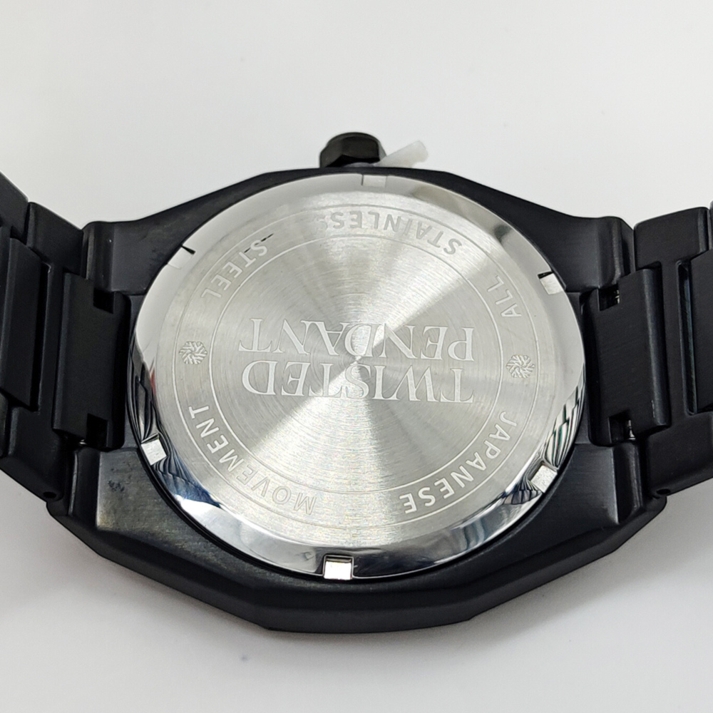 Wolf & Sparrow "Minimalist" Black Stainless Steel Watch