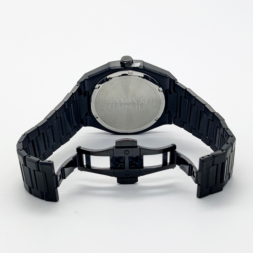 Wolf & Sparrow "Minimalist" Black Stainless Steel Watch