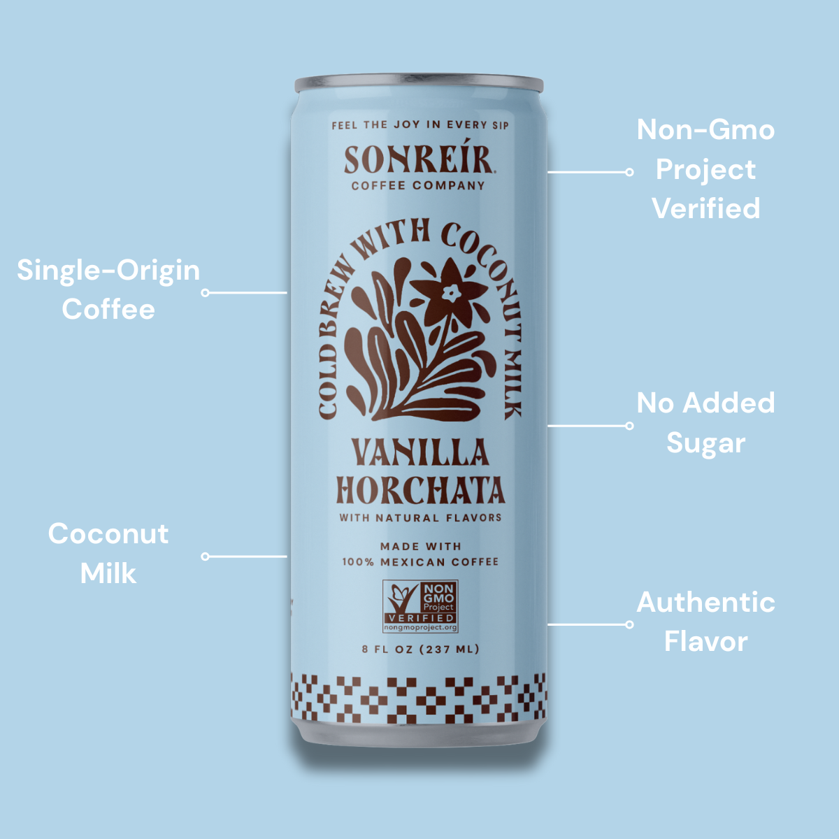Wolf & Sparrow Vanilla Horchata – Coconut Milk Cold Brew Latte