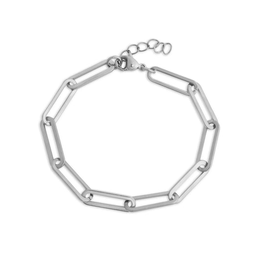 Wolf & Sparrow "Paperclip" Charm Link Bracelet