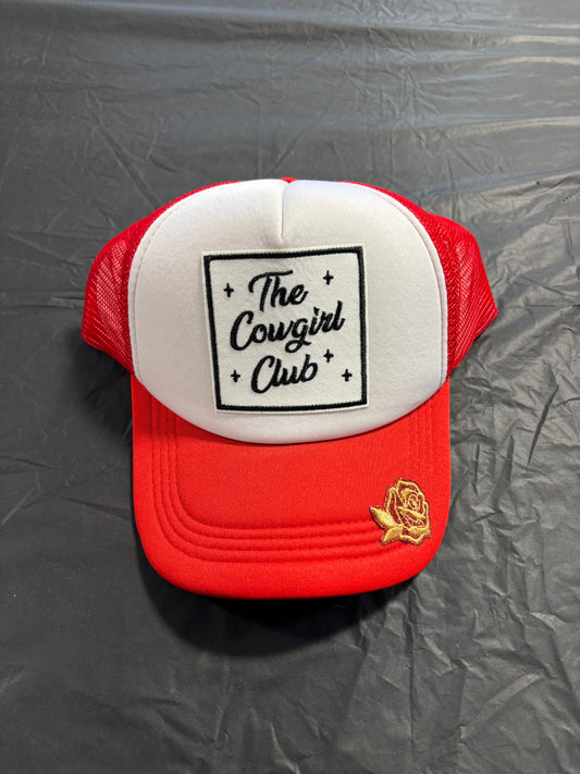 Wolf & Sparrow "The Cowgirl Club" Red Foam Trucker Hat