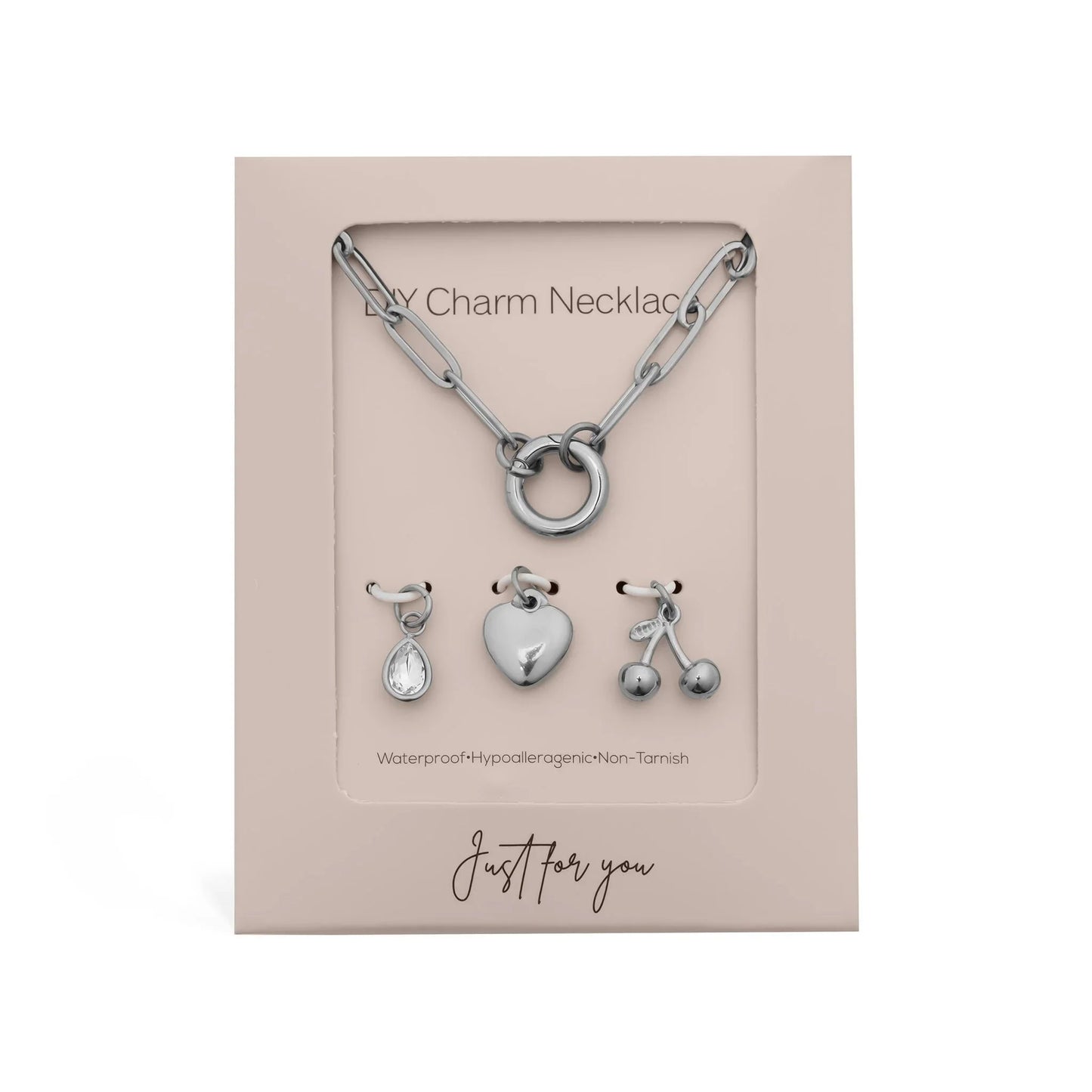 Wolf & Sparrow "Sweet Heart & Cherry" Necklace Charm Set