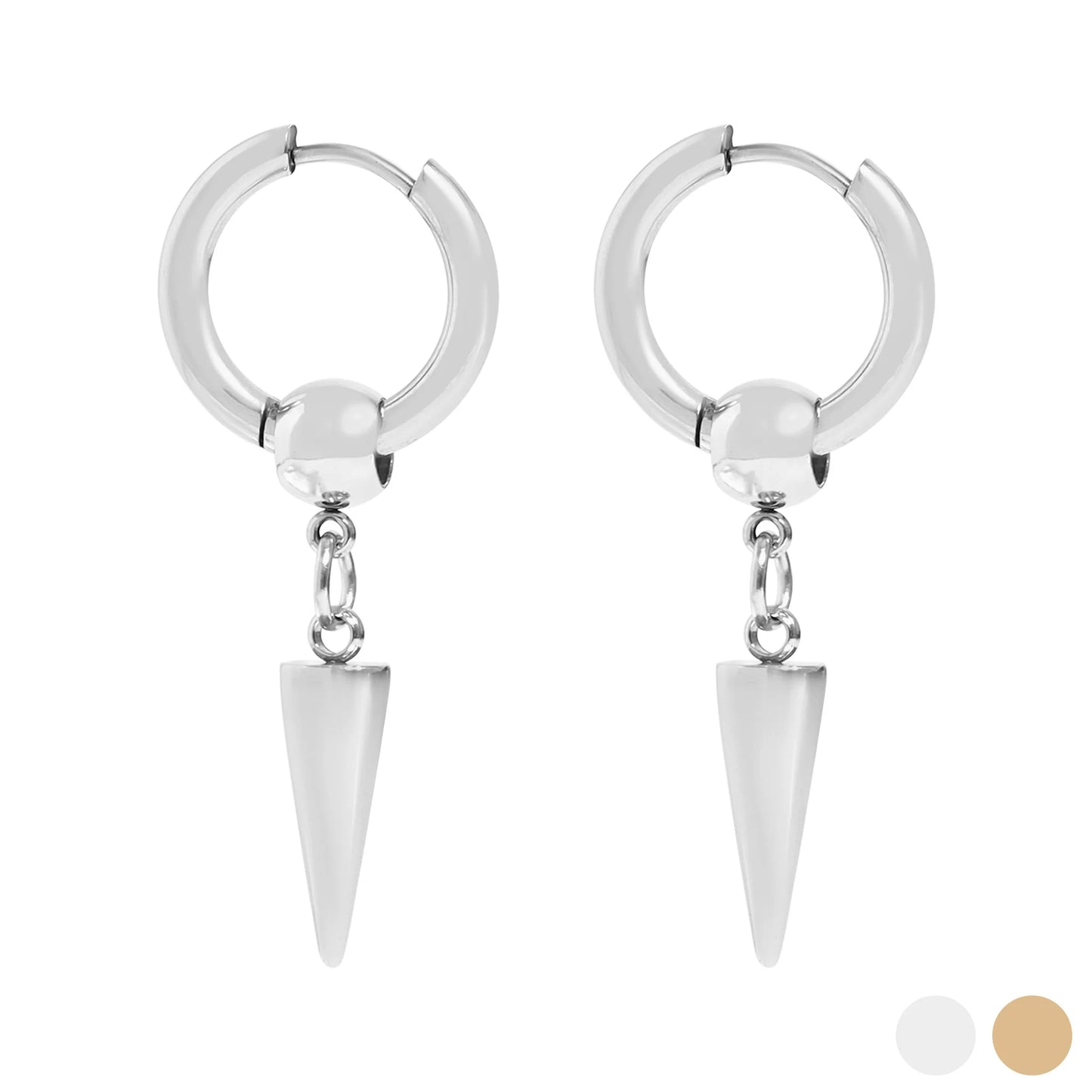 Wolf & Sparrow "Bold Spike" Hoop Earrings