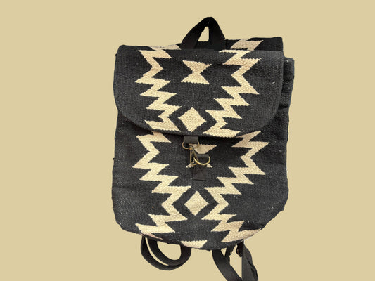 Wolf & Sparrow "Aztec Pattern" Backpack