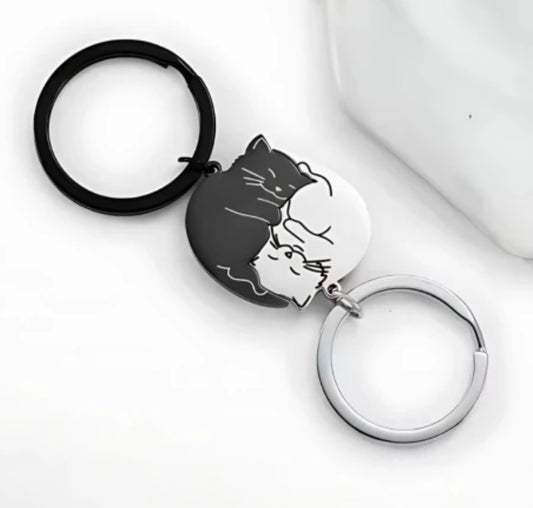 Wolf & Sparrow "Matching Cat" Keychain