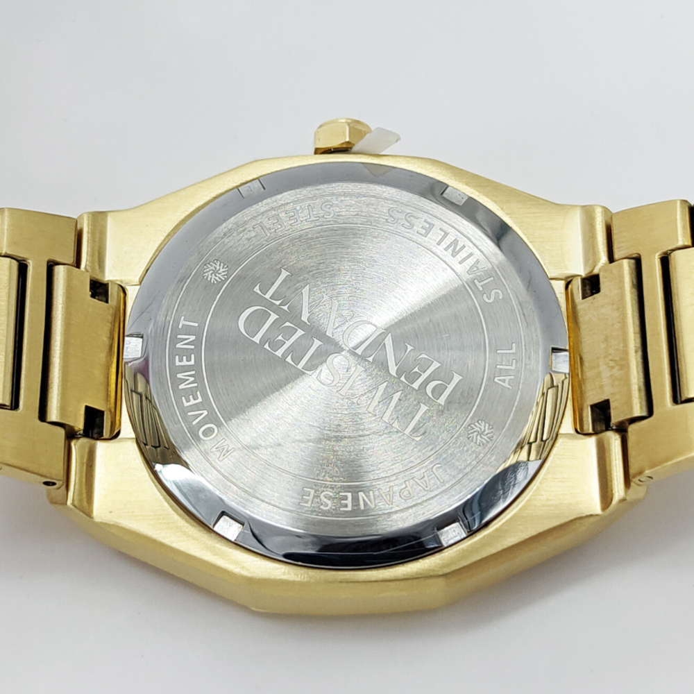 Wolf & Sparrow "Striking" Gold & Black Stainless Steel Watch