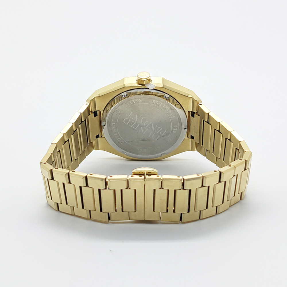 Wolf & Sparrow "Striking" Gold & Black Stainless Steel Watch