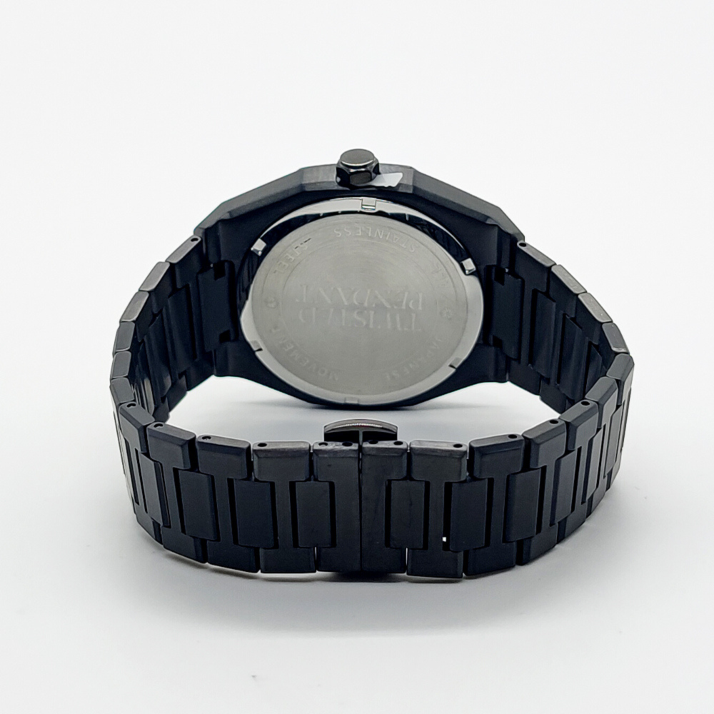 Wolf & Sparrow "Minimalist" Black Stainless Steel Watch