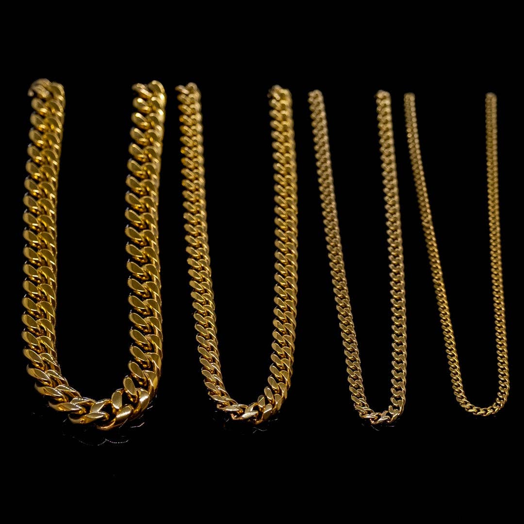 Gold Cuban Chains 16" - 26": 22" / 8MM