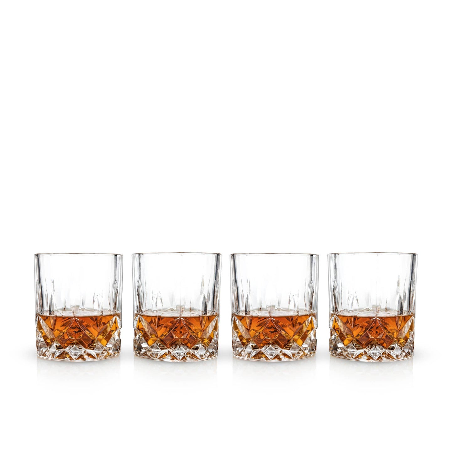 Wolf & Sparrow Vintage Style Crystal Tumblers Set of 4