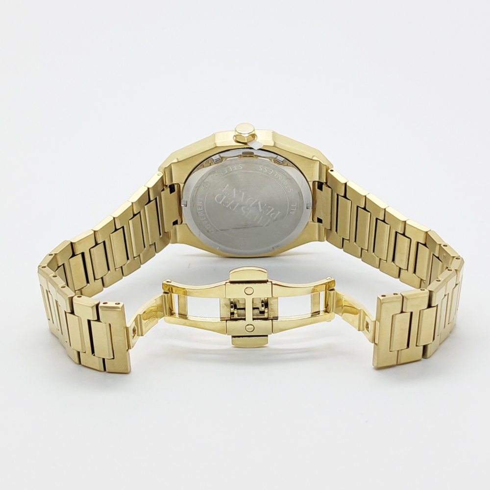 Wolf & Sparrow "Striking" Gold & Black Stainless Steel Watch