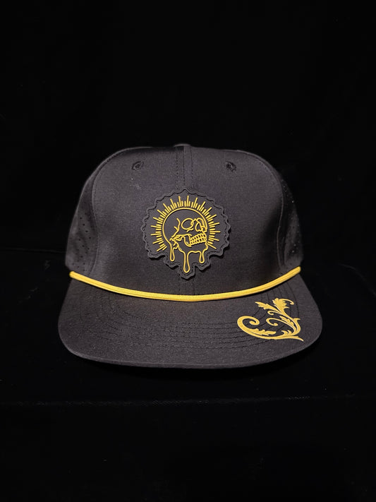 Wolf & Sparrow Radiant Skull SnapBack black front view